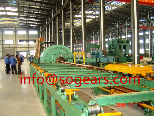 Plastic extrusion machinery gearbox